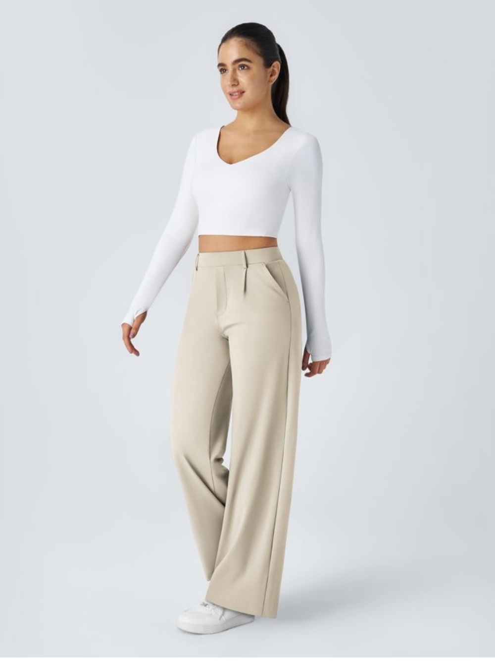 NWT Halara Flex™ DayStretch High Waisted Pocket Straight Leg Work Pants